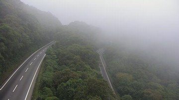 Trecho de serra da via Anchieta - Divulgação/Ecovias