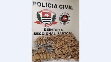 Imagem DIG apreende mais de 1,1 tonelada de maconha em Guarujá