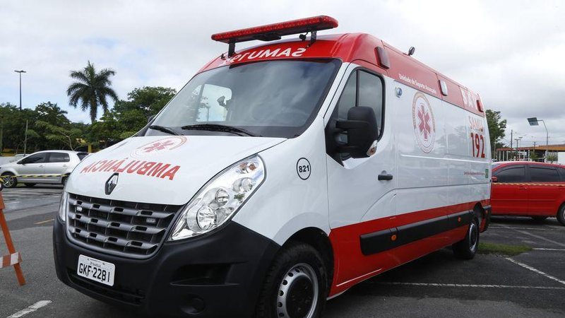 Uma das novas ambulâncias recebidas pelo município de Guarujá - Divulgação/CMG