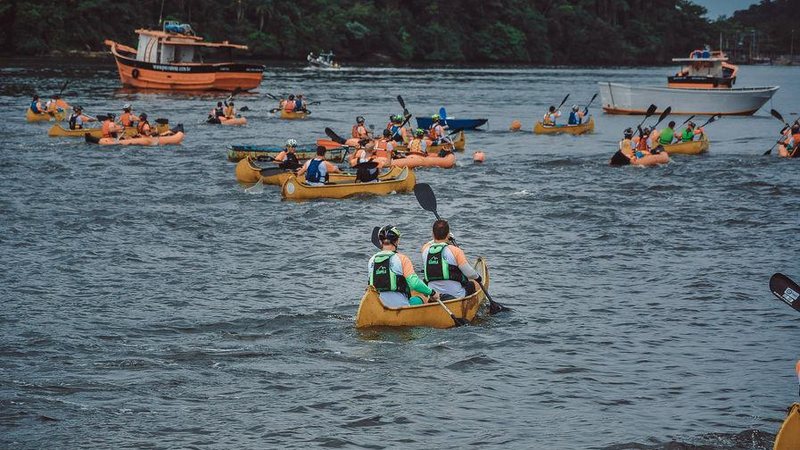 Início da prova no Canal de Bertioga - Diego Bachiéga/PMB