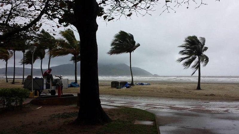 Ventos fortes e pancadas de chuva estão previstos para a região - Imagem ilustrativa