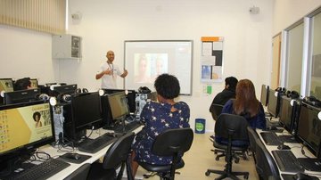 Ricardo Vieira e Gilberto Branco ministraram oficinas de foto e vídeo e envio de vídeos para o Youtube - Marina Aguiar