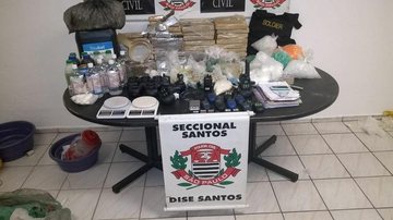 Dentre as drogas, estavam maconha, crack e cocaína - Divulgação/Polícia Civil