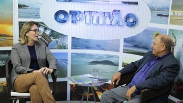 Rosana Vale e Ribas Zaidan no Programa Opinião - JCN