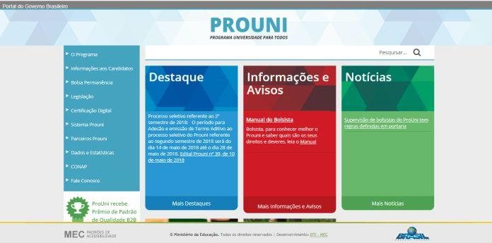 As inscrições devem ser feitas pelo site do programa - Divulgação