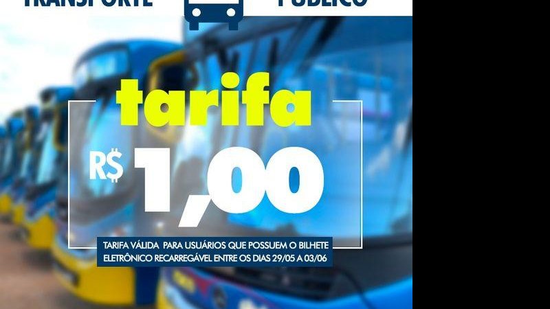Medida é válida para usuários do bilhete eletrônico recarregável “Cartão Cidadão” - Divulgação/PMI