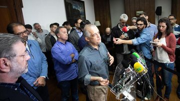 Márcio França em entrevista coletiva na noite deste domingo - Governo do Estado de São Paulo