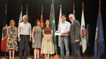 Presidente do Condesb, Pedro Gouvêa, e diretores do Instituto de Pesquisas Tecnológicas (IPT) - Divulgação/Agem
