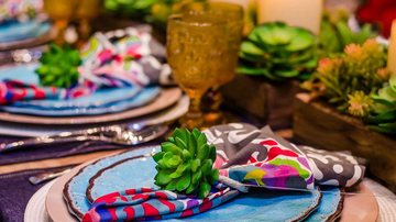O evento traz sugestões de mesas e decorações - Divulgação