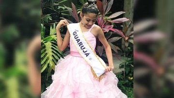 Além de Guarujá, a pequena Maria Clara representará as 9 cidades da Baixada Santista - Arquivo Pessoal