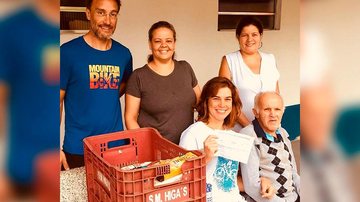 Alimentos arrecadados durante a prova foram doados ao Lar de Velhinhos São Vicente de Paulo - Reprodução/Facebook