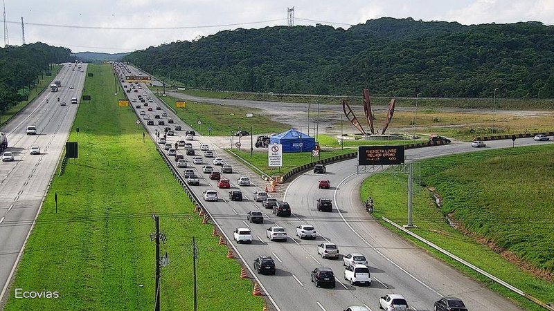 Interligação Planalto, na rodovia dos Imigrantes - Reprodução/DER