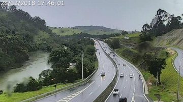 Trecho de Planalto da rodovia dos Tamoios - Reprodução/Concessionária dos Tamoios