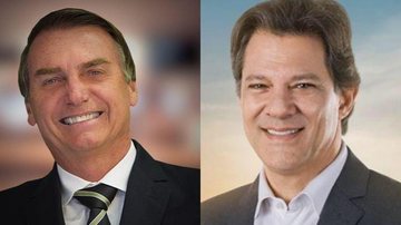 Jair Bolsonaro (PSL) e Fernando Haddad (PT) - Reprodução Facebook