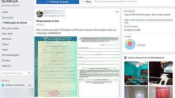 Vítima foi atraída por anúncio de regularização de CNH - Reprodução/Facebook
