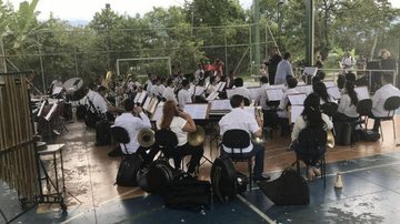 Concerto conta com solo do trompetista Alessandro Ribeiro Inácio e coreografia do Corpo Coreográfico da Banda Marcial - Divulgação/PMC