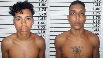 Caio Santos, 18, e Salomão Carvalho, 20, foram localizados após realizarem um roubo no feriado de Páscoa - Divulgação/ Polícia Civil