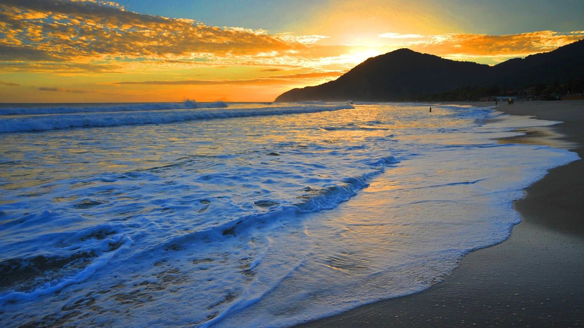 Entardecer na praia de Maresias - PMSS