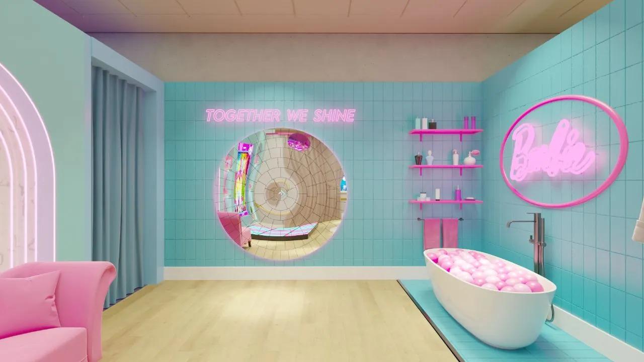 Casa da Barbie em tamanho real é construída dentro da Galeries