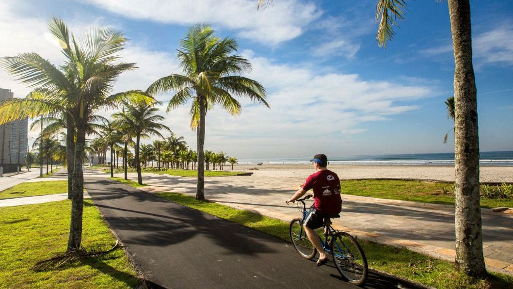 Ciclovia da orla de Praia Grande