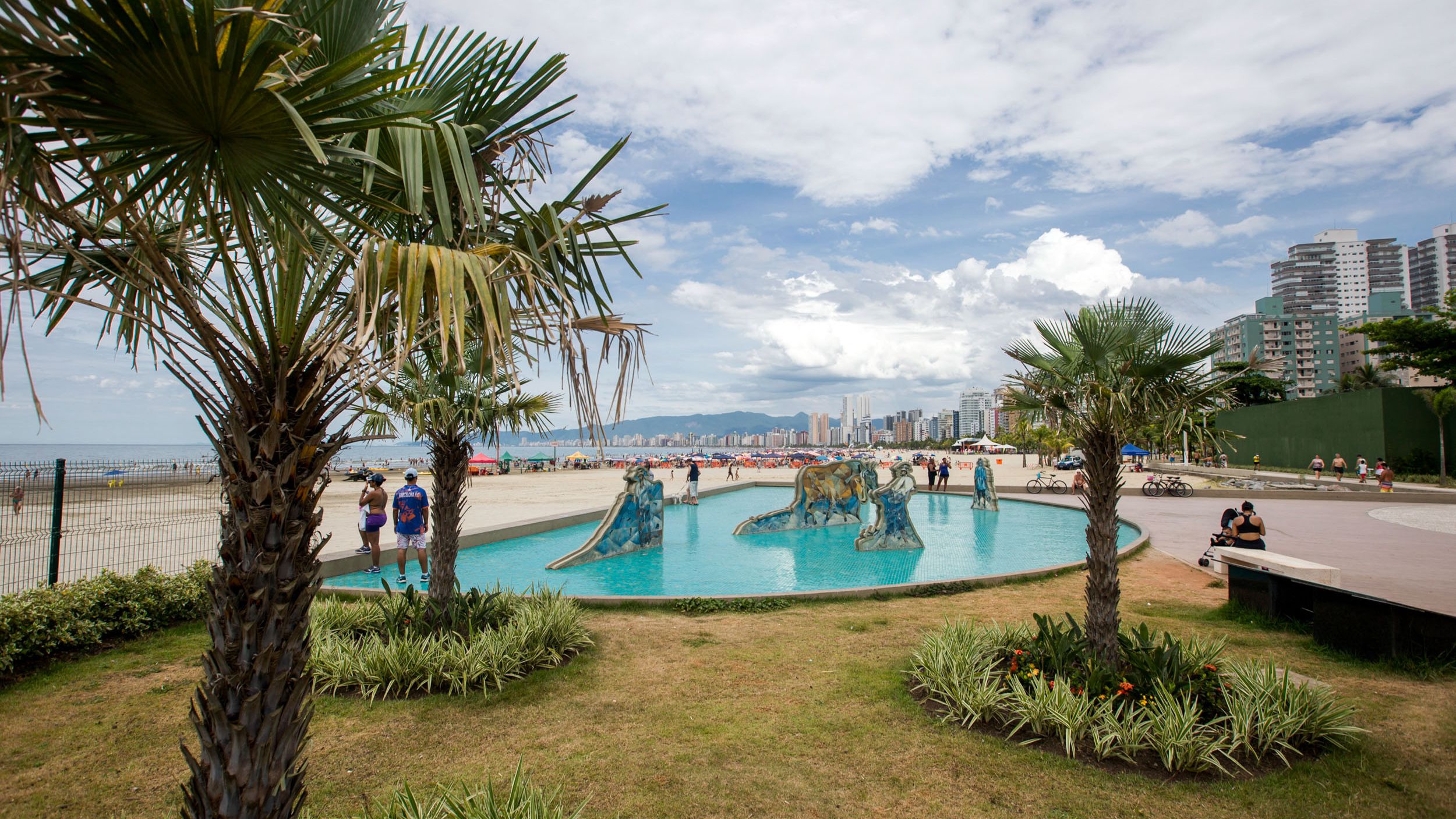 Praça Duque de Caxias, em Praia Grande