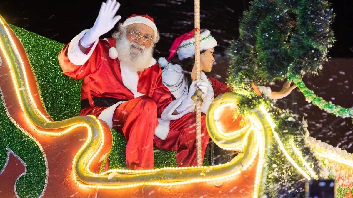 Passagem do Papai Noel em São Sebastião