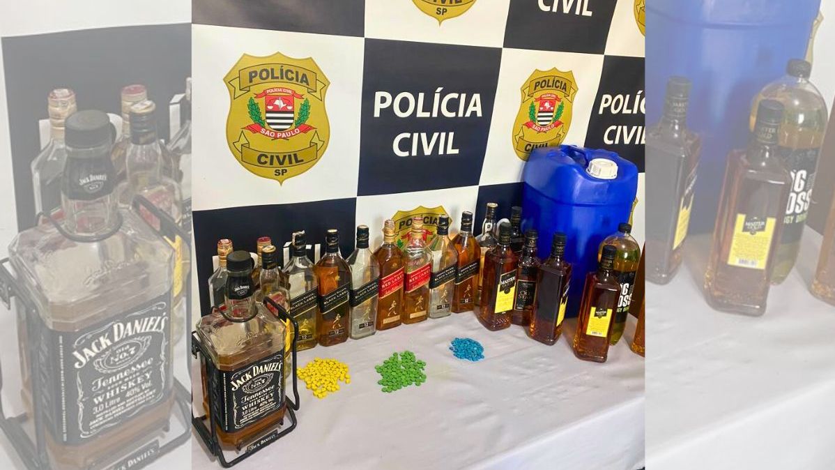 bebidas falsificadas apreendidas
