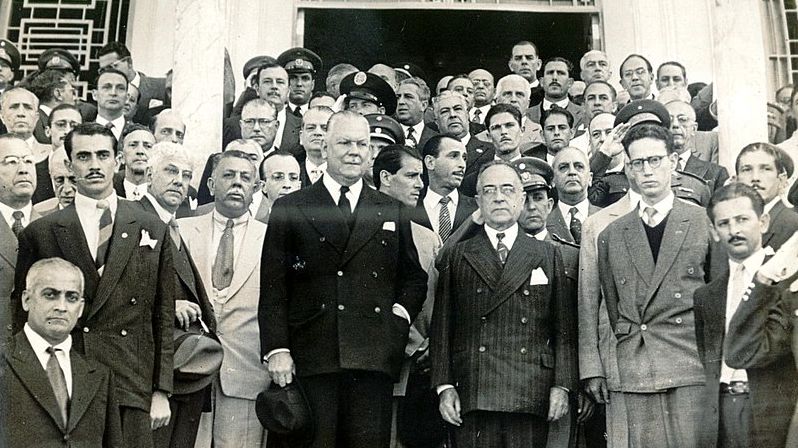 Getúlio Vargas na inauguração de prédio da Santa Casa de Santos