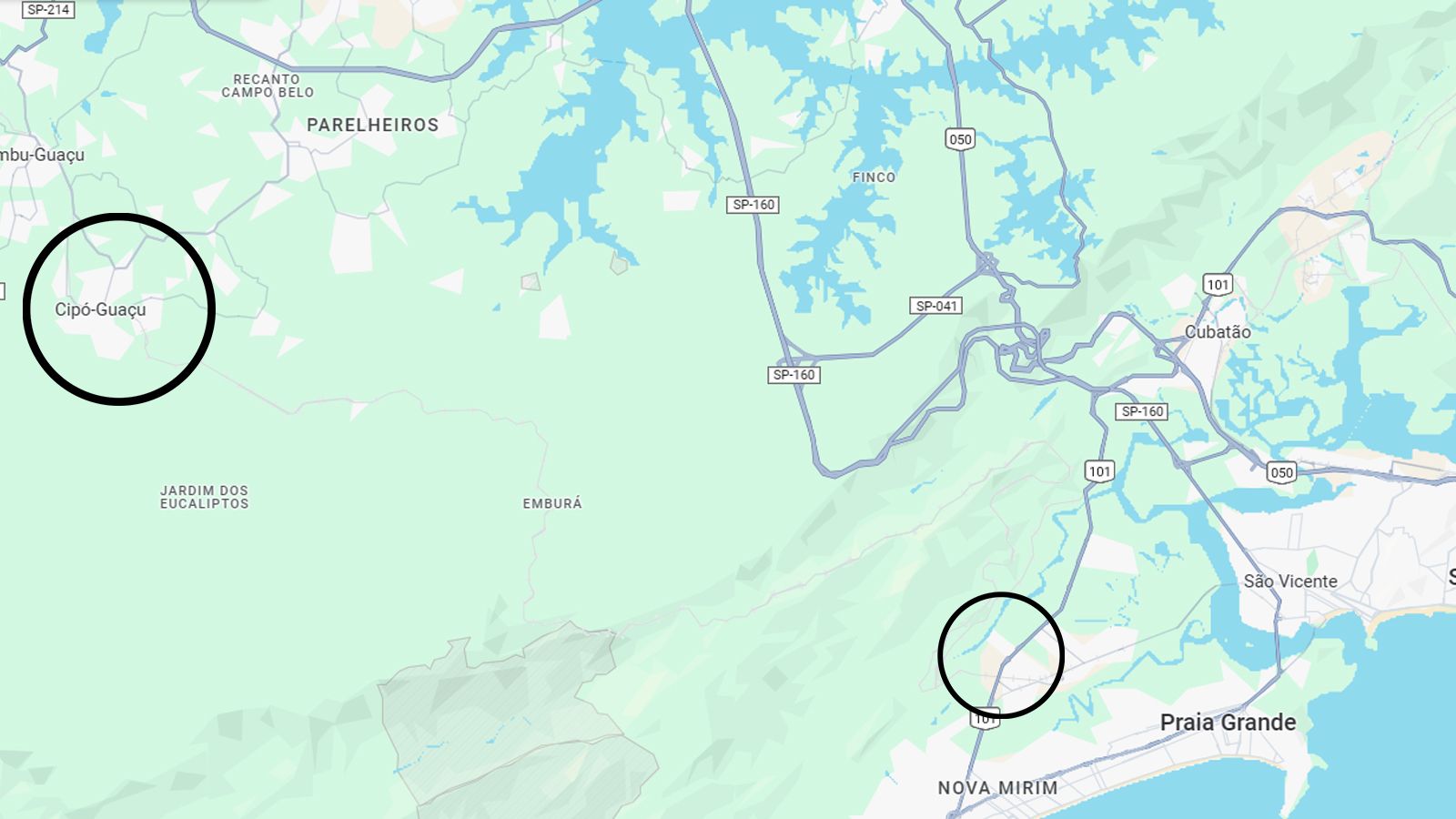 Google Maps mostra local em que os jovens embarcaram no trem