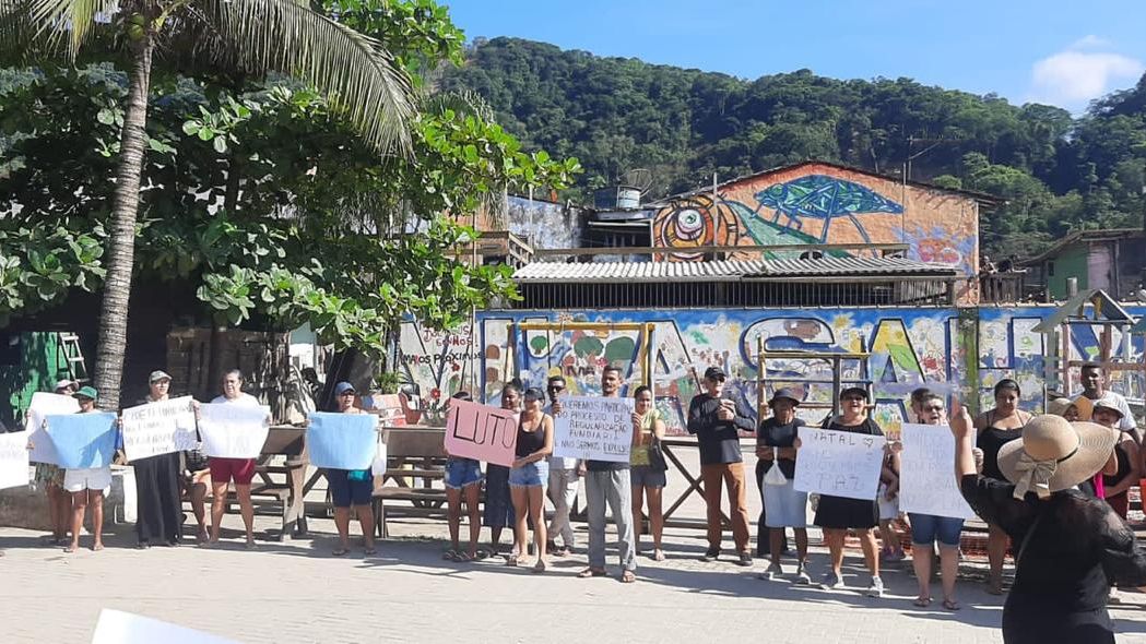 manifestação moradores Vila Sahy