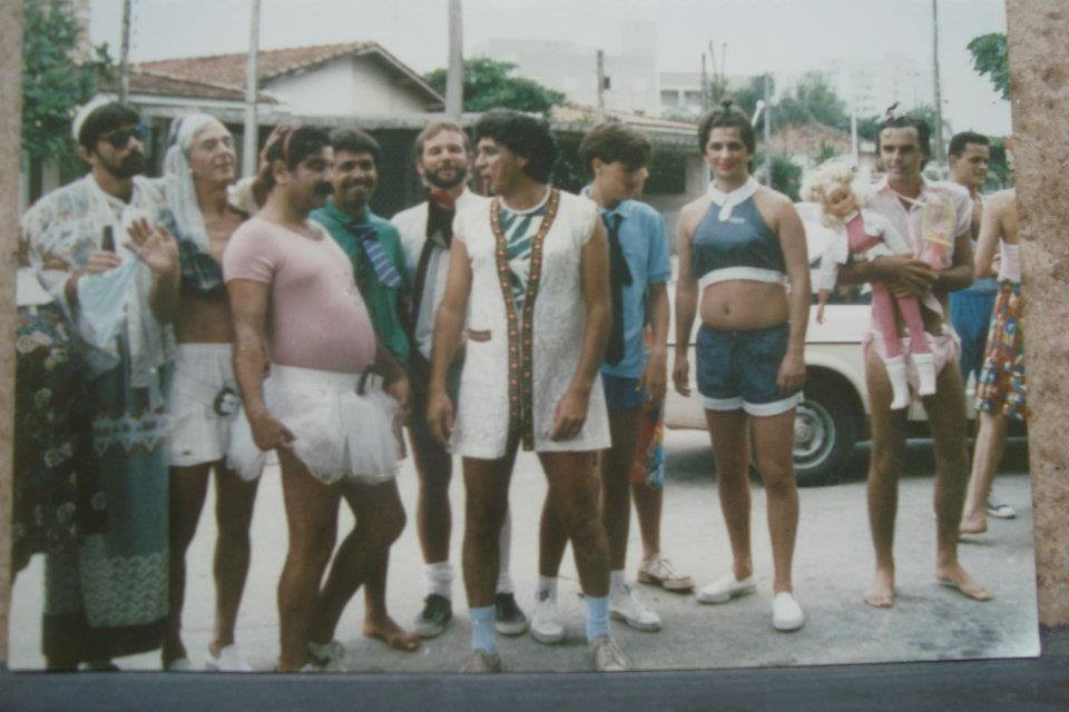 Carnaval de rua em PG anos 1980