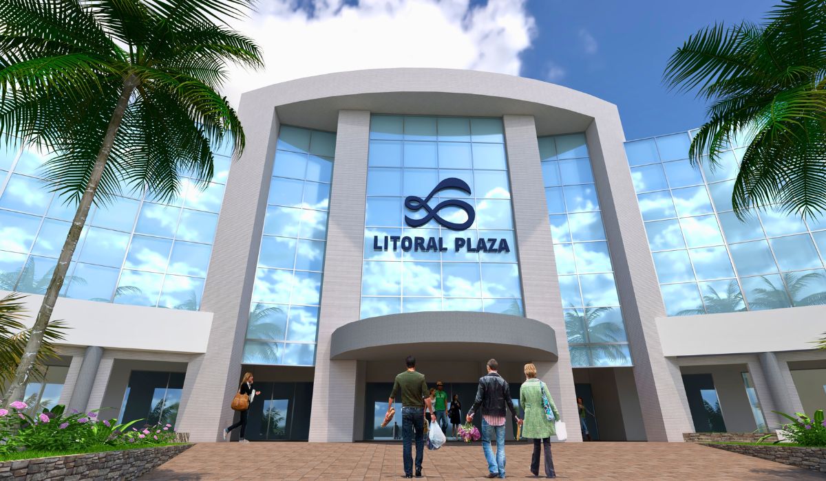 Projeção da nova área do Litoral Plaza