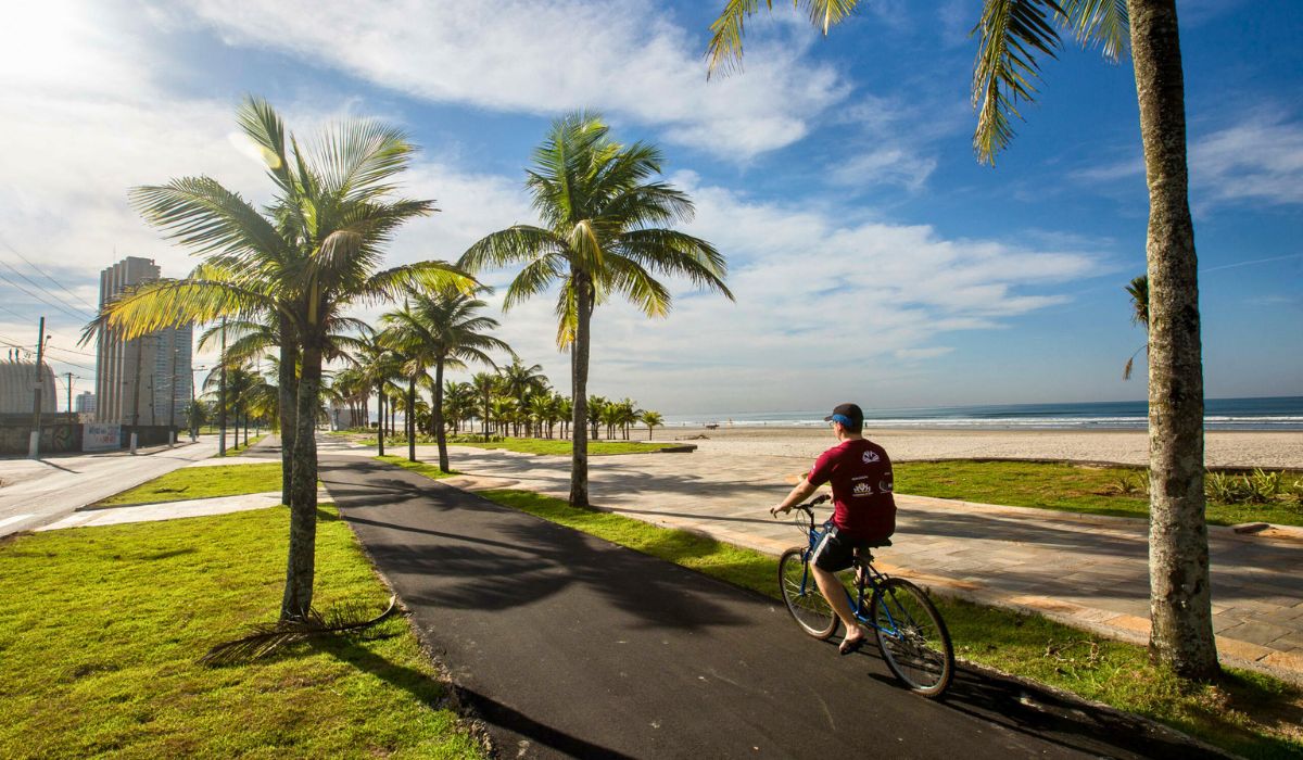 Ciclovia da orla de Praia Grande