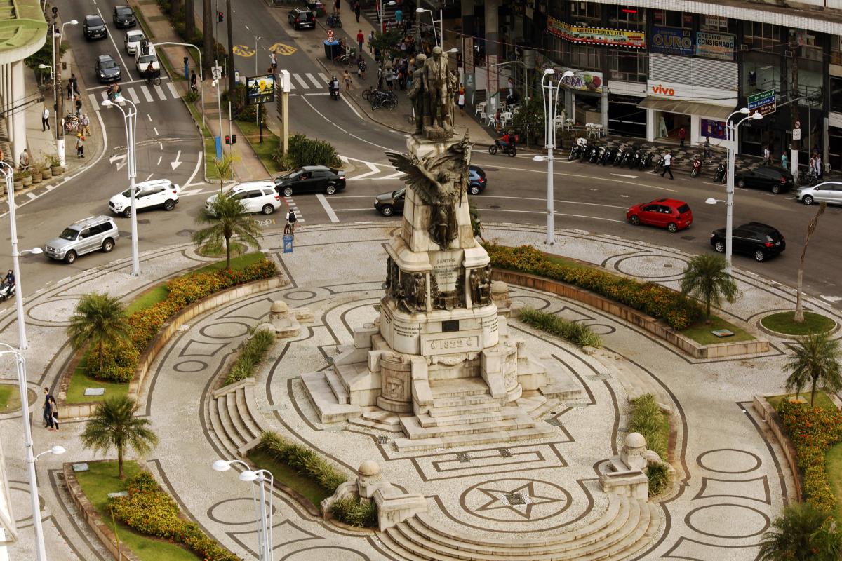 Praça da Independência em Santos