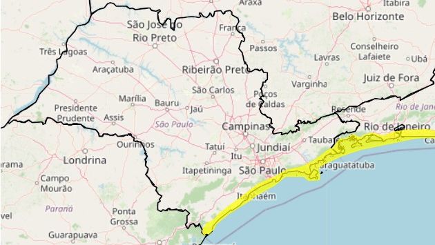 Alerta acumulados de chuva