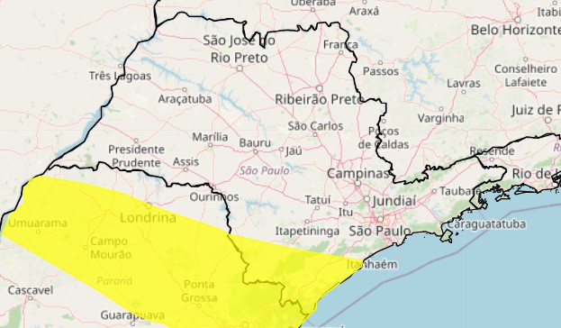 Alerta amarelo chuva