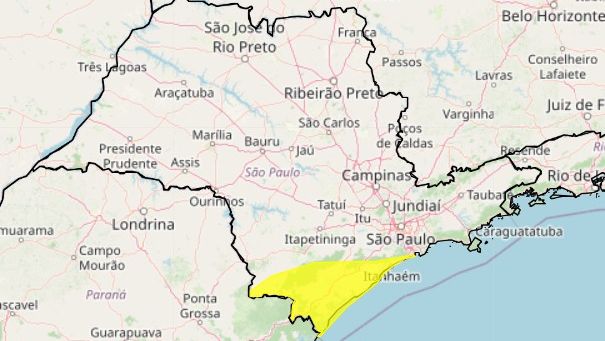Alerta chuvas intensas