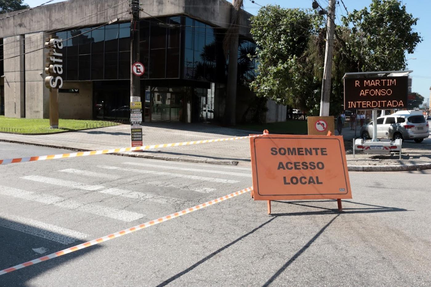 Interdições em Santos