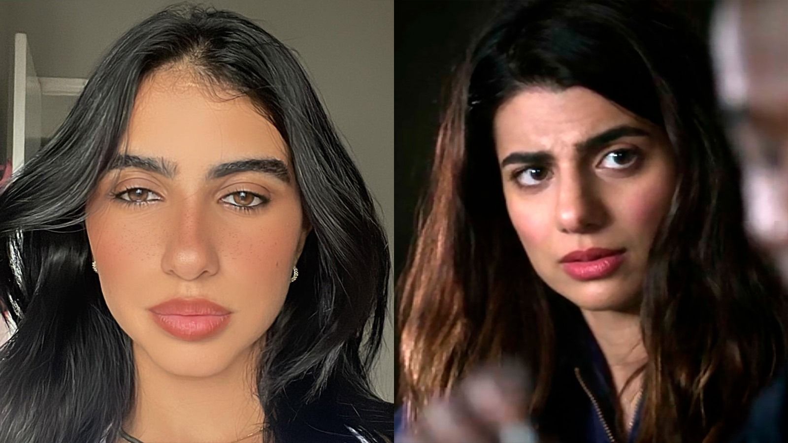 postou um vídeo comparando-se à atriz australiana Claudia Doumit