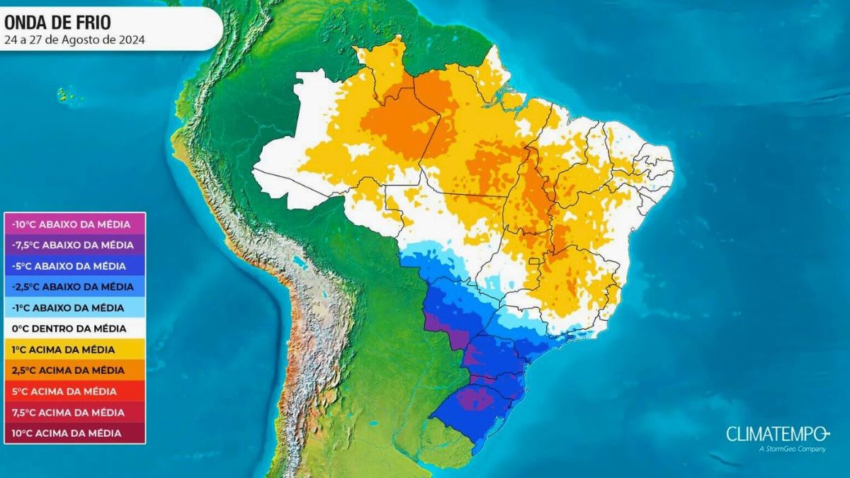Onda de frio no Brasil