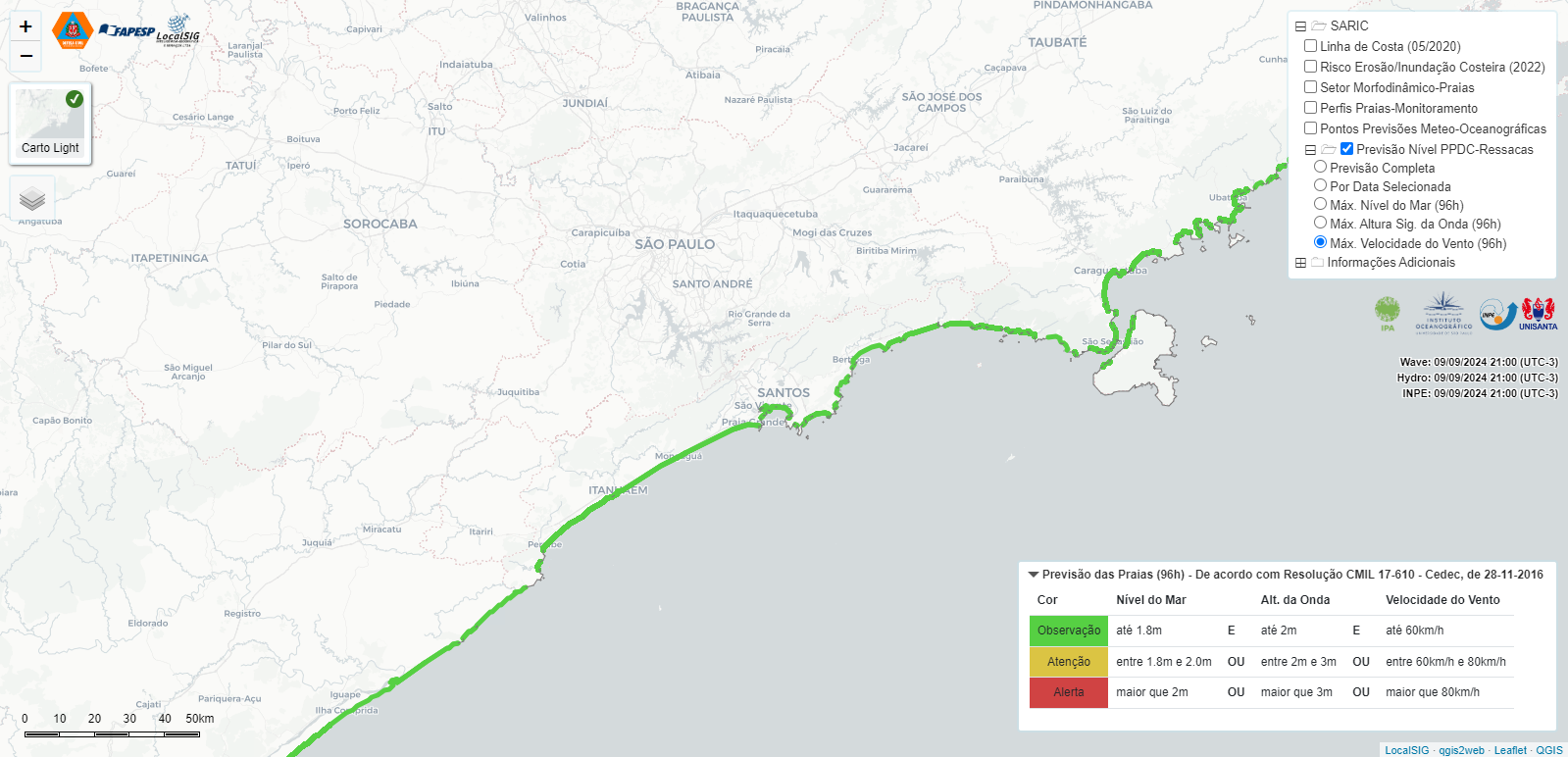 mapa saric