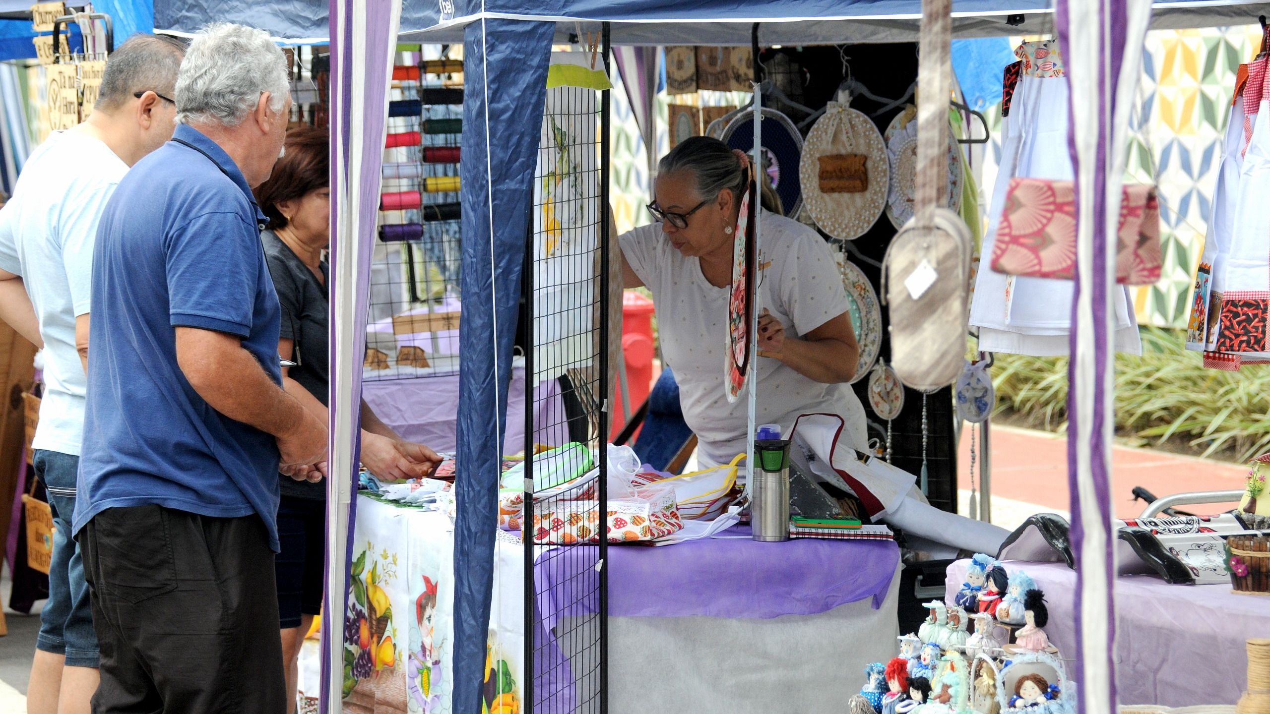 Feira de artesanato em Praia Grande