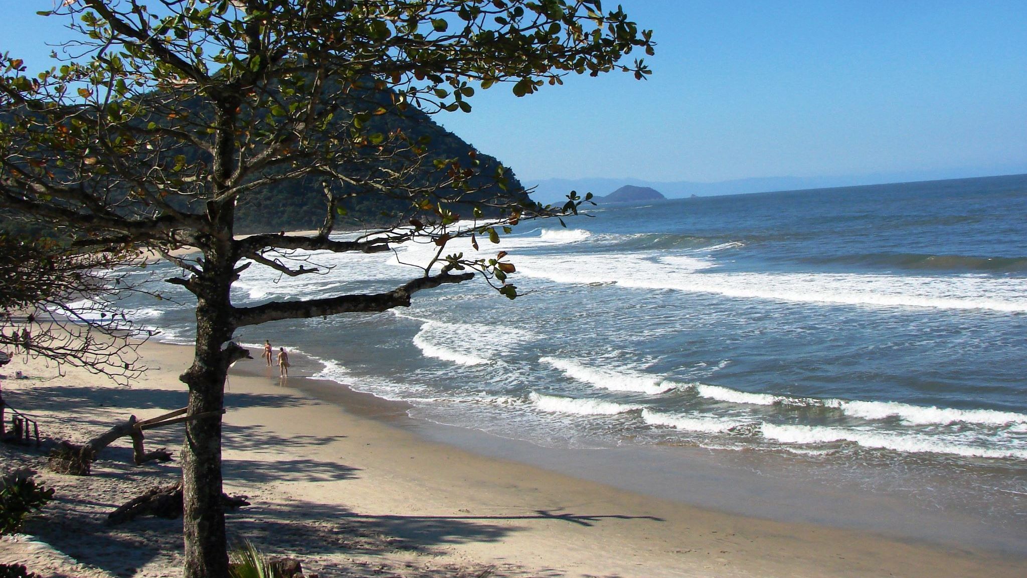 Prainha Branca em Guarujá, litoral de São Paulo