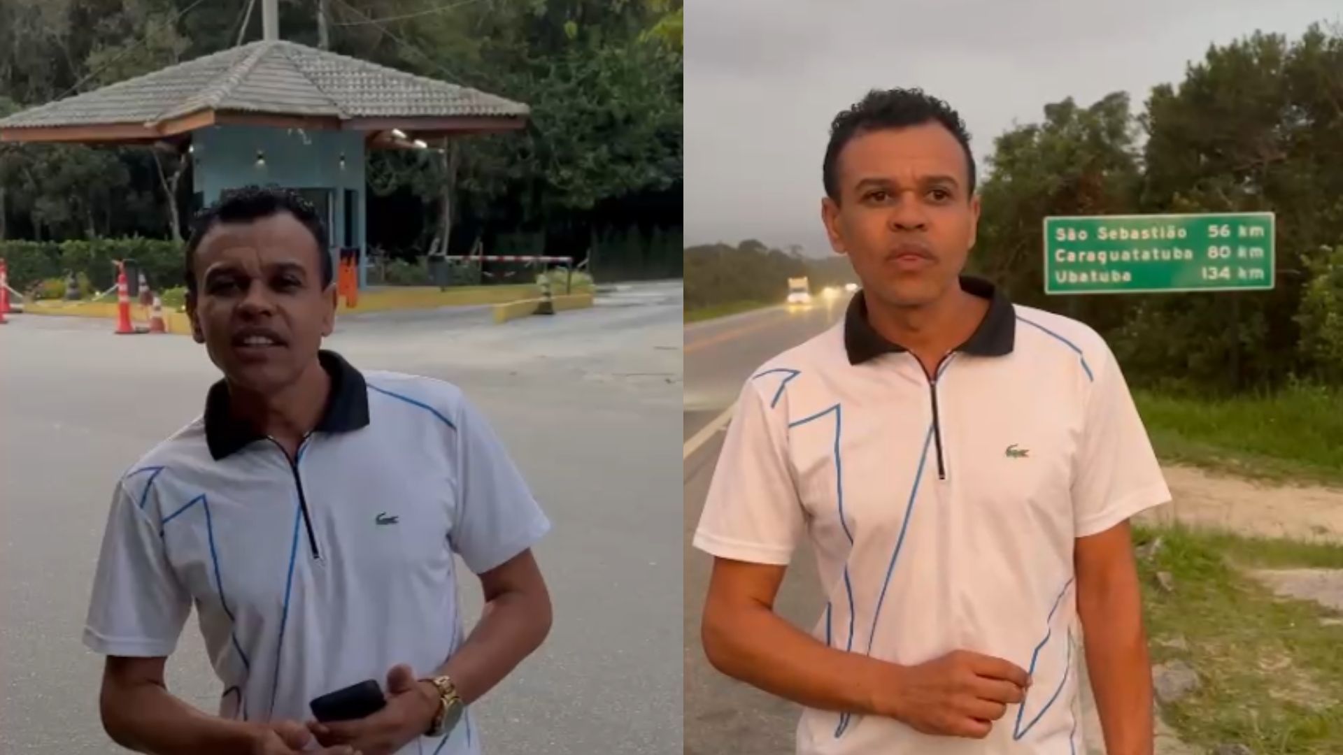 Enéas contou que acionou a GCM por meio de um telefone de emergência da rodovia