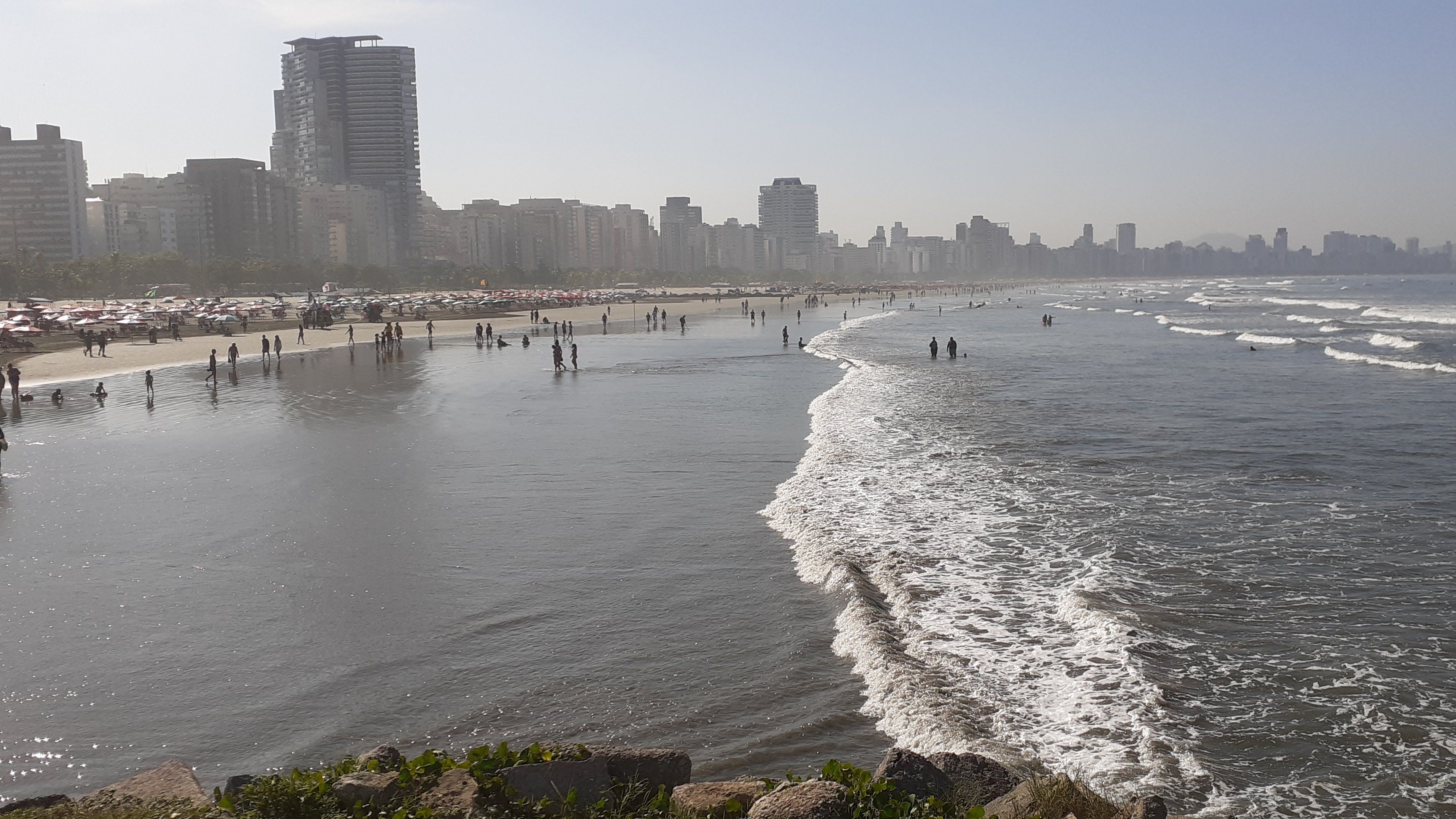 Praia do José Menino, em Santos