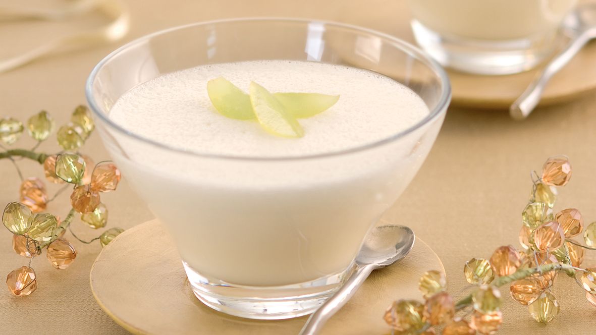 Mousse de uva verde