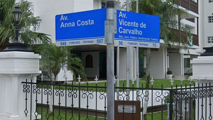 placa avenida Ana Costa