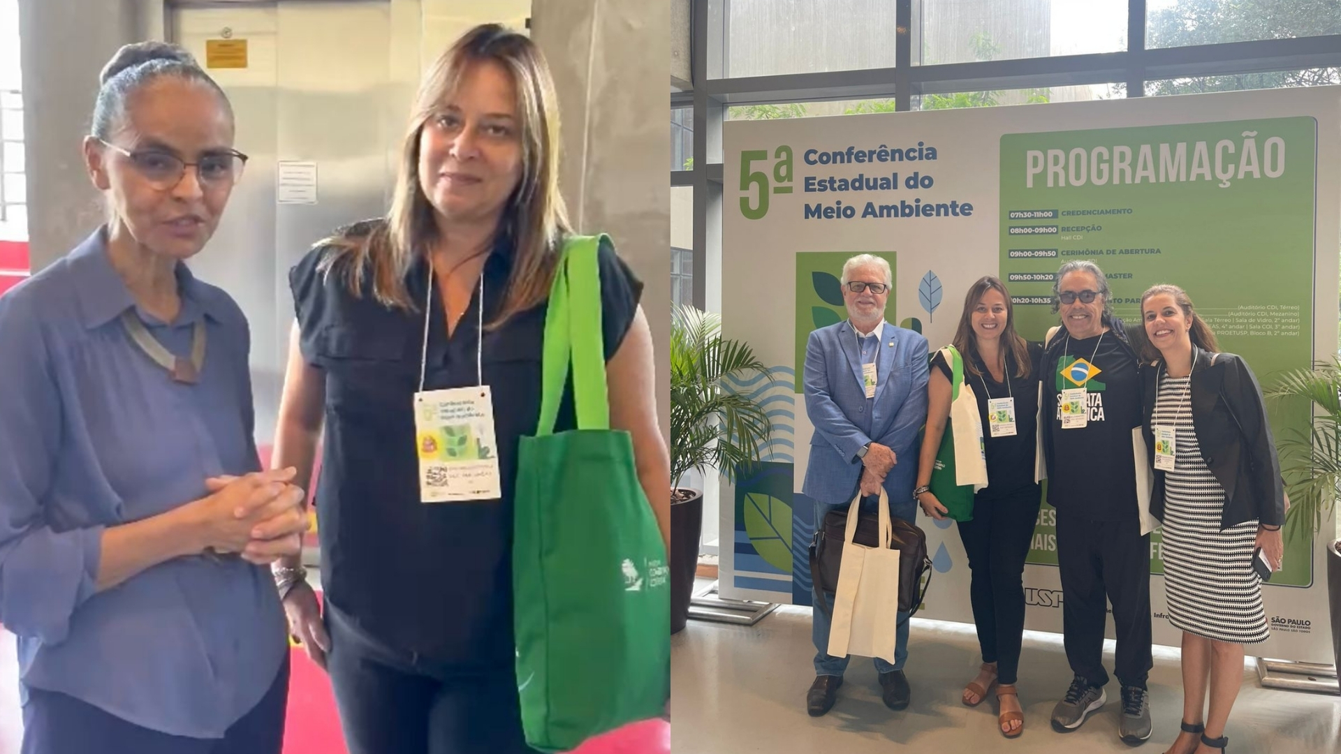 Diretora do ICC, Fernanda Carbonelli, esteve com a ministra Marina Silva, representantes do SOS Mata Atlântica e cientistas da Unesp - Divulgação/ICC