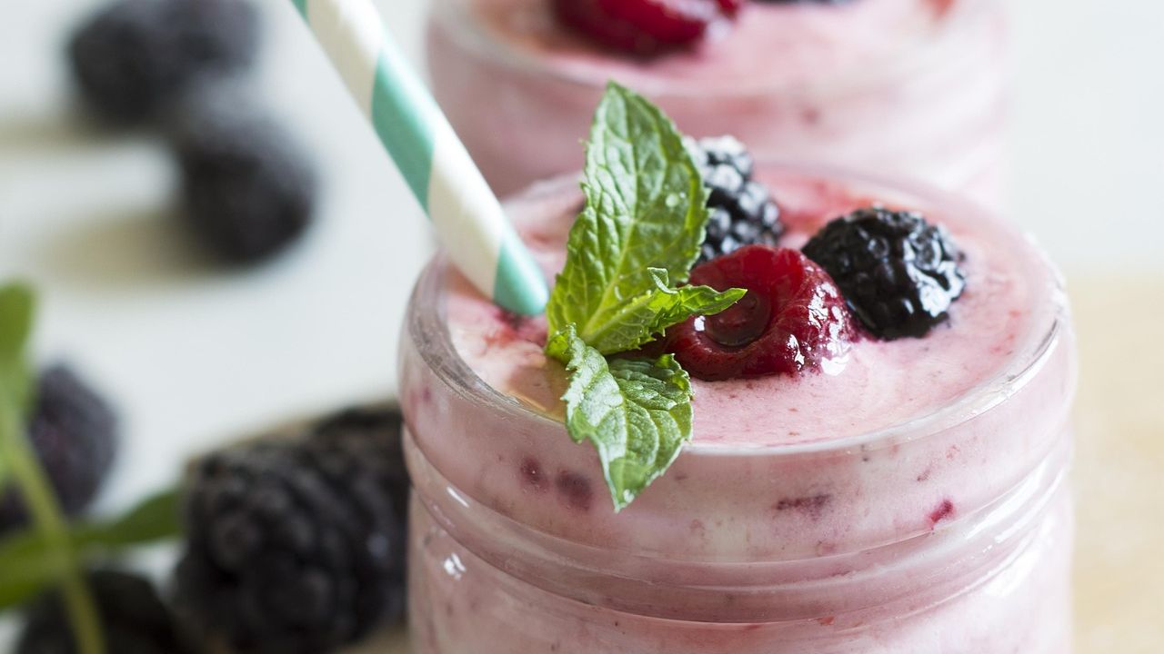 Smoothie de frutas vermelhas