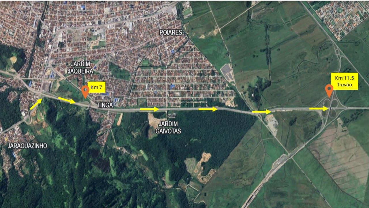 mapa indicativo retorno tamoios